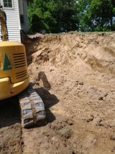retaining wall excavation