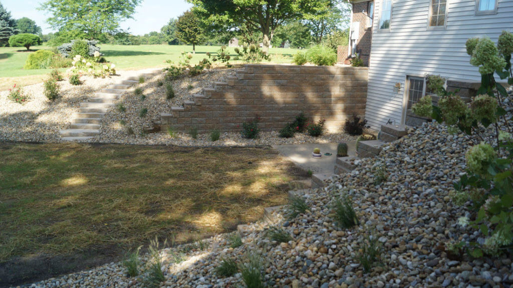 Allen block retaining wall